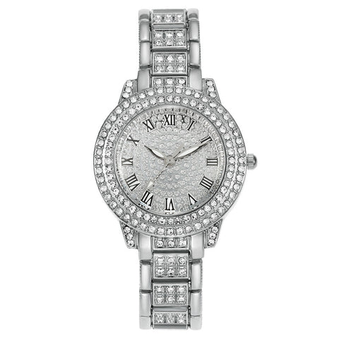 Women's Starry Rhinestone Watch Digital Roman Diamond