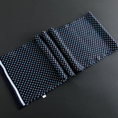 Double Layer Silk Crepe Satin Men's Long Silk Scarf