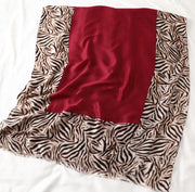 Leopard Print Cotton Scarf - Casual Long Gauze for Men & Women