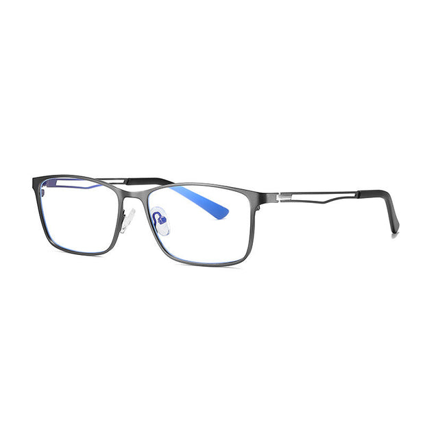 Fashion Metal Anti-Blue Half Frame Glasses for Men