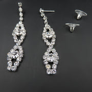 Two-Piece Fashion Bride Jewelry Set – Elegant Electroplated Alloy, Factory Direct.