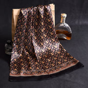 Double Layer Silk Crepe Satin Men's Long Silk Scarf