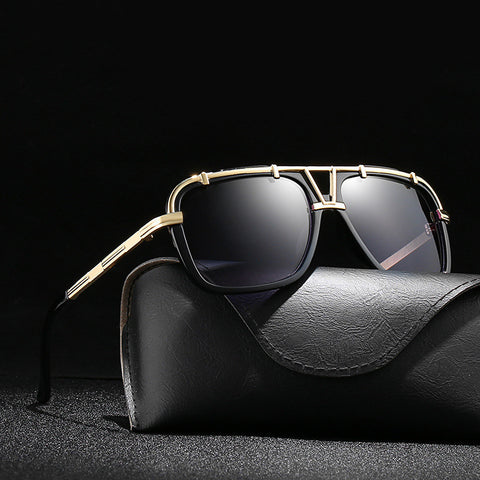 Unisex Large-Frame PC Sunglasses for Driving & Outdoor Use