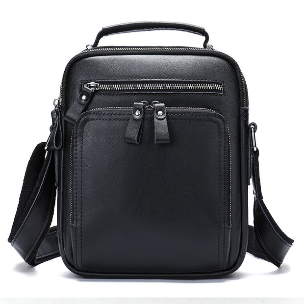 Vintage Crazy Horse Genuine Leather Shoulder Messenger Bag