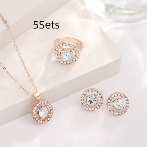 Pearl Butterfly Jewelry Set Drip Oil