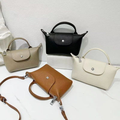 Top Grain Leather Niche Crossbody Phone Bag