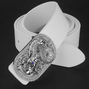 Creative All-Match Leather Belt with Smooth Buckle