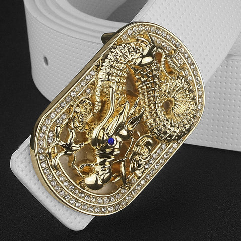 Creative All-Match Leather Belt with Smooth Buckle