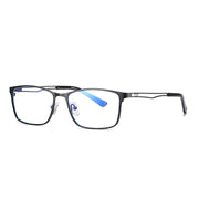 Fashion Metal Anti-Blue Half Frame Glasses for Men