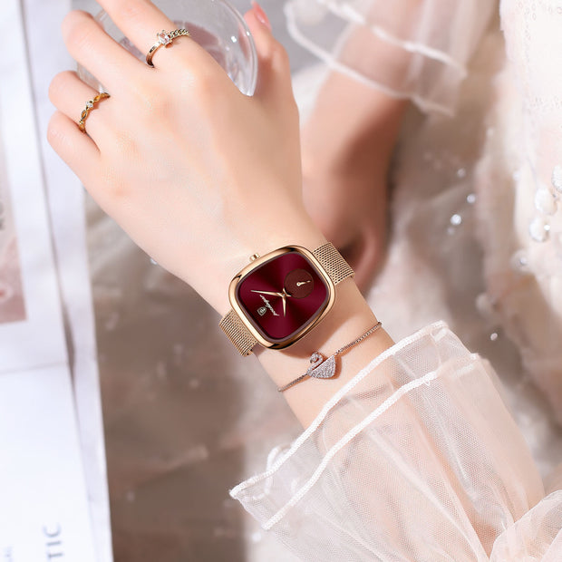 Korean Style Waterproof Women's Watch – Stylish & Trendy.