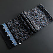 Double Layer Silk Crepe Satin Men's Long Silk Scarf