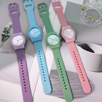 Casual Digital Scale Quartz Silicone Children's Watch
