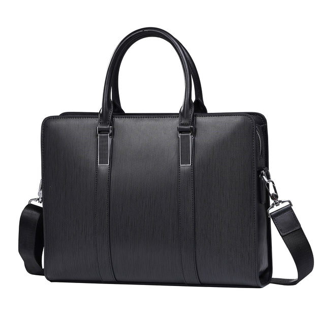 High-End Men's Cowhide Business Laptop Handbag