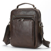 Vintage Crazy Horse Genuine Leather Shoulder Messenger Bag