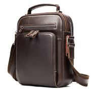 Vintage Crazy Horse Genuine Leather Shoulder Messenger Bag