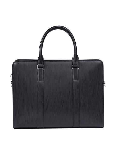 High-End Men's Cowhide Business Laptop Handbag