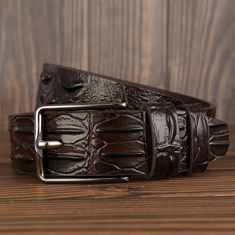 Luxury Leather Design Men's Dermis Belt